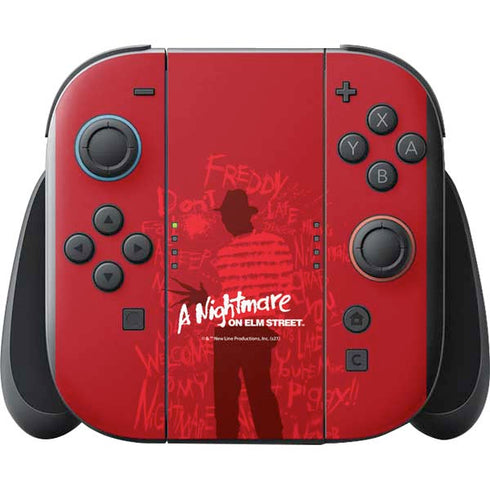 Nightmare on Elm Street Dont Fall Asleep Nintendo Switch 2 (2025) with Joy-Con Skin